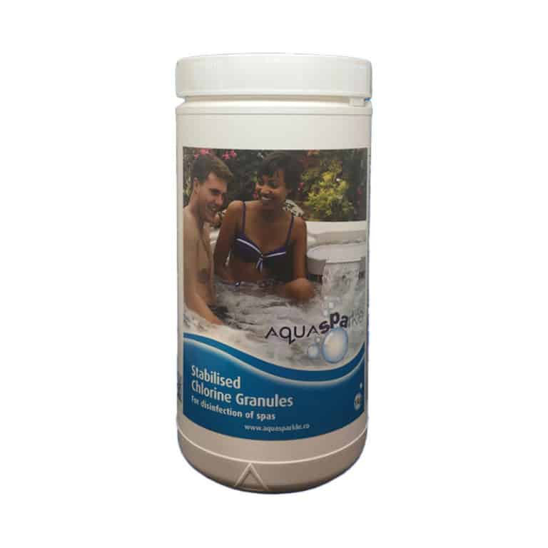 AquaSparkle Stabilised Chlorine Granules 1KG Wizard Hot Tubs